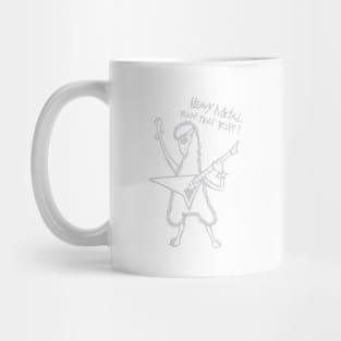 Heavy Metal Band Sheep Guitarist Guitar Playing  Pun Joke Mug